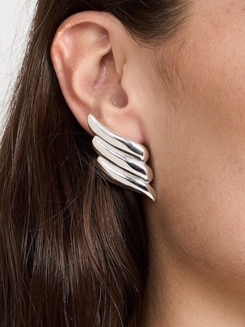 Heaven Mayhem Silver Wing Earrings - Never Worn